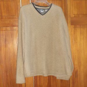 GAP tan fleece sweatshirt sz L men